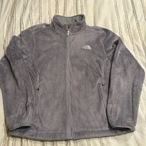 Gray women’s north face jacket